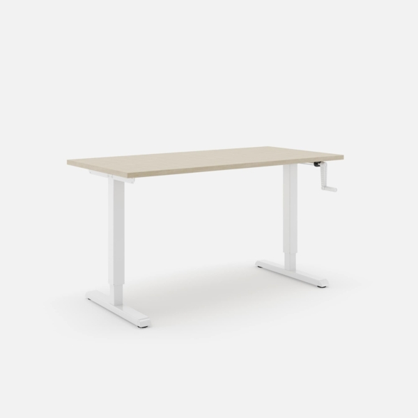 Steelforce 310 HC Schreibtisch - 180 , Eiche , Weiß Bild 1