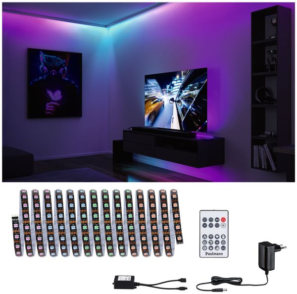 Paulmann 78888 EntertainLED LED Stripe Dynamic RGB 5m 15VA Komplettset