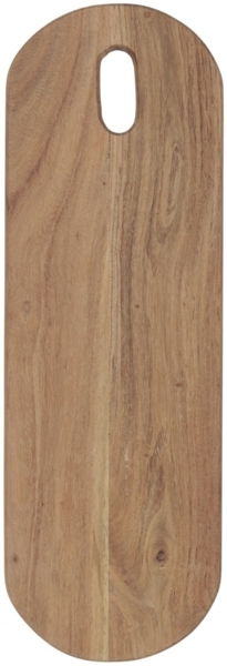 Ib Laursen - Schneidebrett Servierbrett Tapasbrett 15x45cm Holz Oval 17070-00