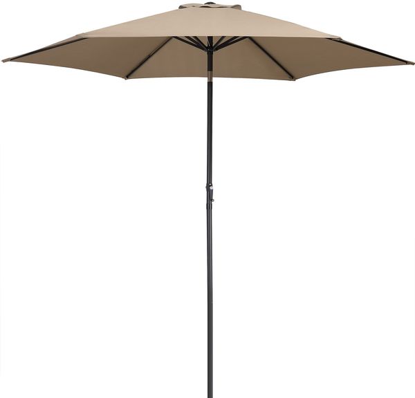 Kingsleeve Sonnenschirm, neigbar, Aluminium / Polyester taupe, Ø 300 cm