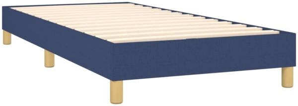 Polsterbett mit Matratze & LED Stoff Blau 80x200 cm, Härtegrad: H2 [3133995] Bild 4