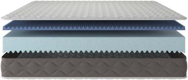 Dmora Einzelne Matratze Davie, Produkt aus Memory-Schaum, Schlafzimmermatratze, Schlafunterstützung, Made in Italy, 80x200 h21 cm, Weiß Bild 8