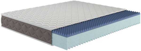 Dmora Einzelne Matratze Davie, Produkt aus Memory-Schaum, Schlafzimmermatratze, Schlafunterstützung, Made in Italy, 80x200 h21 cm, Weiß Bild 4