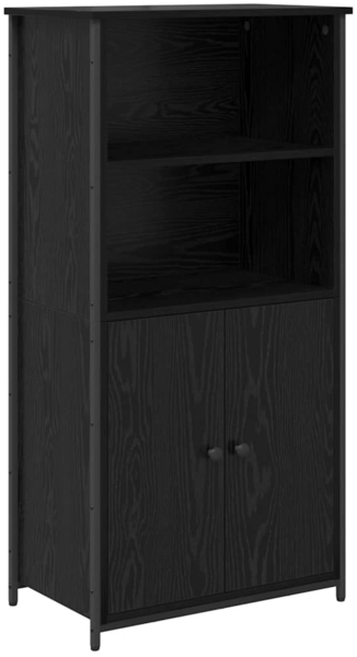 vidaXL Highboard Schwarz Eichen-Optik 62 x 36 x 121,5 cm Holzwerkstoff 882256