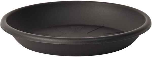 Pflanzuntersetzer GREENER MEDEA 24 cm anthrazit aus recycelten Materialien nachhaltig UV- und frostsicher bruchsicher