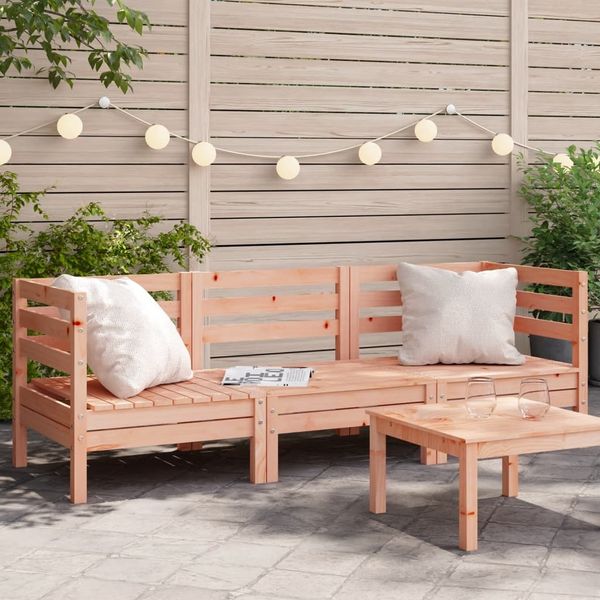 vidaXL Gartensofa 3-Sitzer Massivholz Douglasie 838031