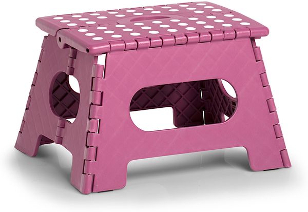 ZELLER Klapphocker 13033 aus Kunststoff, beere / Tritt / Klappstiege