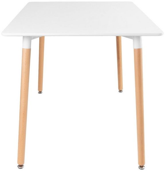 Furnify Esstisch ISLA Tisch 120 × 80 cm Skandinavischer Esszimmertisch (Esstisch), mit Holzbeinen