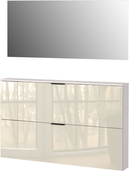 GERMANIA Garderoben-Set Valega, (2-St), inkl. Schuhschrank mit Glasfronten und Spiegel Bild 1