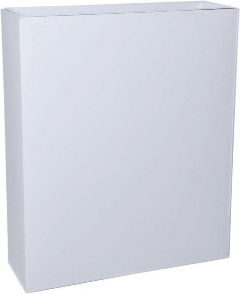 VIVANNO Pflanzkübel pulverbeschichtetes Stahlblech ELEMENTO Kasten - Weiß Matt (1 St), 75x25x90 cm