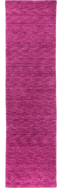 Morgenland Gabbeh Teppich - Softy - Uni - läufer - 200 x 80 - Lila
