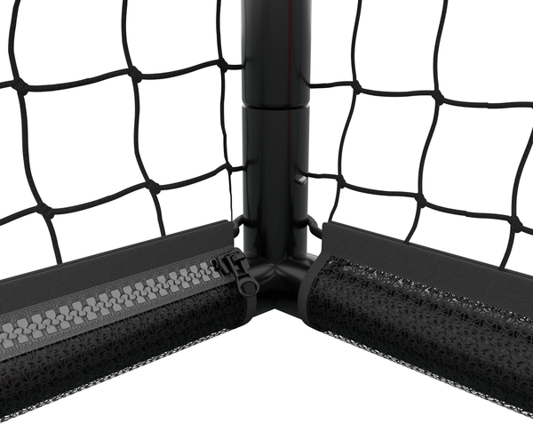 Hudora 'Pro Tect 120 Advanced' Fußballtor, Stahlrohrrahmen mit EPE-Schaumstoff ummantelt, Rot / Schwarz, 120x80 cm Bild 5