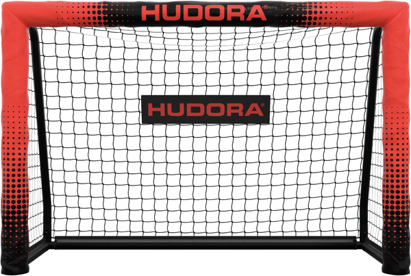 Hudora 'Pro Tect 120 Advanced' Fußballtor, Stahlrohrrahmen mit EPE-Schaumstoff ummantelt, Rot / Schwarz, 120x80 cm Bild 2