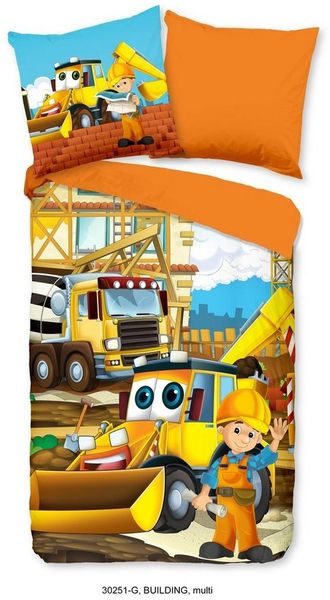 Good Morning Kinder-Bettwäsche-Set Building 135×200 cm 443601