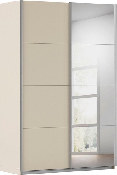 OTTO home Schwebetürenschrank Kleiderschrank Schrank Garderobe Schlafzimmerschrank THANOS (3 verschiedene Ausstattungen BASIC/CLASSIC/PREMIUM (inkl. SOFT-CLOSE) Optional mit Spiegel, Metall-Griffleisten alufarben MADE IN GERMANY