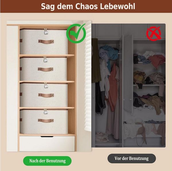 Minicloss Aufbewahrungsbox Faltbare Aufbewahrungsbox mit Deckel, aufbewahrungskoffer mit Reißverschluss