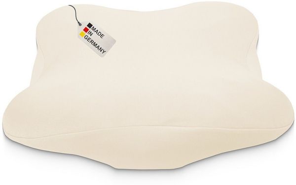 DUKAL Kissenbezug Derila (Ergo) Memory Foam Kissen, 100% Baumwolle, (1 Stück), aus hochwertigem Doppel-Jersey, mit Spannumrandung, Made in Germany