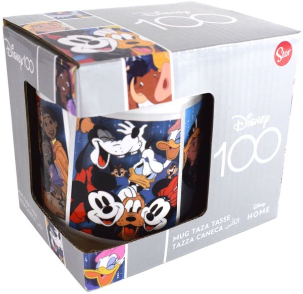 Tasse mit 100 Jahre Disney Motiv ca. 325ml aus Keramik Zeichentrickfiguren 11oz