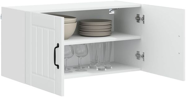 vidaXL Wandschrank LUCCA Weiß 80 x 31 x 40 cm Holzwerkstoff 884934 Bild 3