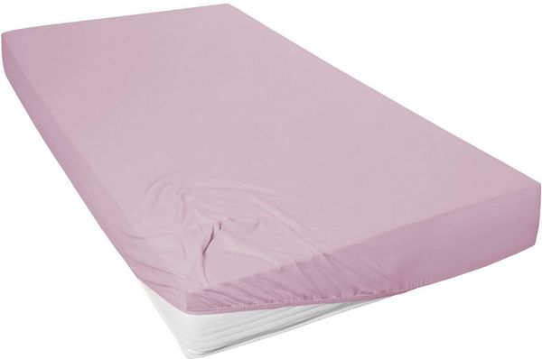 Westminster Spannbetttuch Mako Jersey 190 x 200 cm mauve
