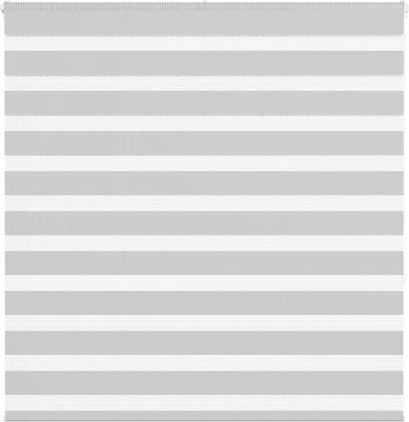 vidaXL Doppelrollo Hellgrau 140x150 cm Stoffbreite 135,9 cm Polyester 4014451