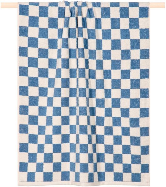 PAD Handtuch CHESS, 50x100 cm, Frottee (1-St), Made in Europe, 100% Baumwolle, modernes Karo Design