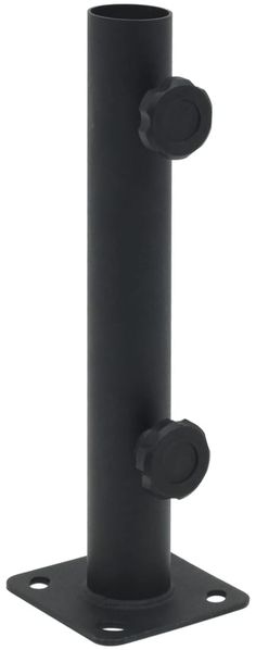 vidaXL Sonnenschirmständer für Ø32/34/38 mm Mast Mattschwarz Stahl 4003371