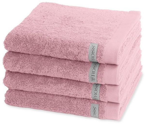 Ross Sinfonie 4 tlg. Frottier-Set - 4 X Handtuch (50 X 100cm) - 500 g/m2 - Altrosa