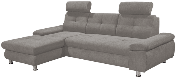 Ecksofa Alba von Ed Exciting Design – Stilvolles Sofa mit Stoff Brego, Schlaffunktion & Bettkasten, beidseitig bestellbar