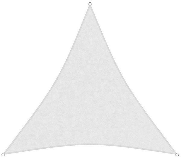 sunprotect 83234 Professional Sonnensegel, 5 x 5 x 5 m, Dreieck, wind- & wasserdurchlässig, weiß