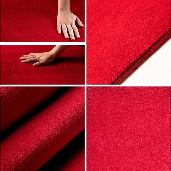 SIMPEX24 Teppich Unicolor - Einfarbig, Rund, Höhe: 7 mm, Moderner Flauschiger Kurzflor Teppich Anti Rutsch Rückseite Waschbar