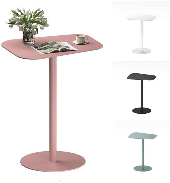 FLEXISPOT Ablagetisch Beistelltisch aus Stahl – Stabil & Farbvielfalt, Gartentisch (für Wohnzimmer, Bett, Balkon oder Garten, – Als Sofatisch, Nachttisch oder Outdoor-Tisch), für drinnen & draußen, einfache Montage, Tragkraft 20 kg
