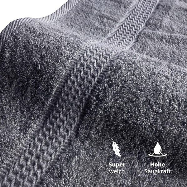 TRENDBUY24 Handtuch Set Handtücher Duschtücher Gästetücher Baumwolle Frottee Premium 4er Set, 100% Baumwolle (4-St), Duschtuch