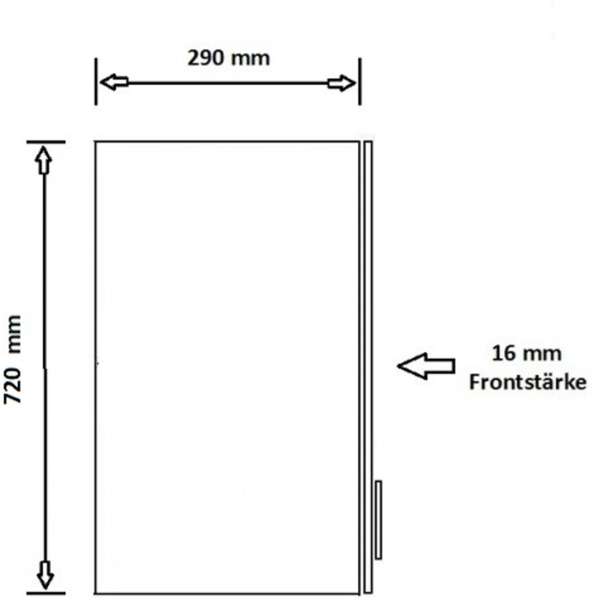 Küchen Hängeschrank 45 cm ARIA Aquamarin ultra matt + Eiche Artisan matt, hochwertige Fronten mit Anti Fingerprint Beschichtung Küchenzeile Küchenblock Bild 4