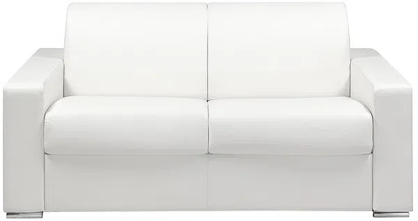 Vente-unique - CALITO Sofa Kunstleder Weiß - B 223 cm94 cm x H 85 cm x L 174 cm Bild 2