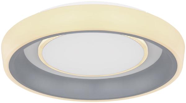 Globo Tabano LED Deckenleuchte anthrazit, opal mit Fernbedienung 50x9,5cm