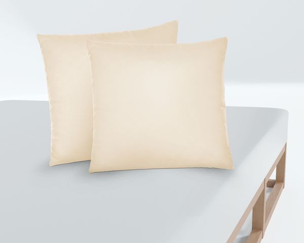 biberna Feinjersey-Spannbetttuch 0077144, kitt, 2x 40x40cm Bild 3