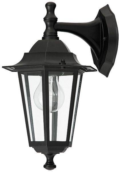 Rabalux Velence Außen Wandleuchte 1x E27 schwarz hängend