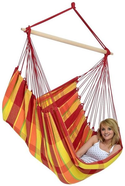 AMAZONAS AZ-2030220 Hängemattenstuhl Ohne Standfuß Indoor/Outdoor Mehrfarbig Baumwolle Polyester 150 kg
