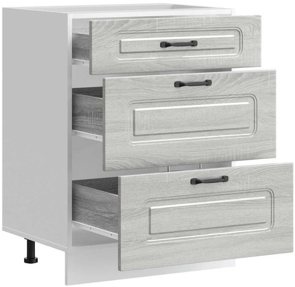 vidaXL Küchenunterschrank Kalmar Grau Sonoma Holzwerkstoff 854285 Bild 5