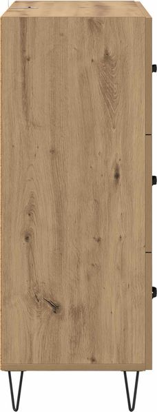 vidaXL Sideboard Artisan-Eiche 69,5 x 34 x 90 cm Verbundholz und Eisen 881496 Bild 7