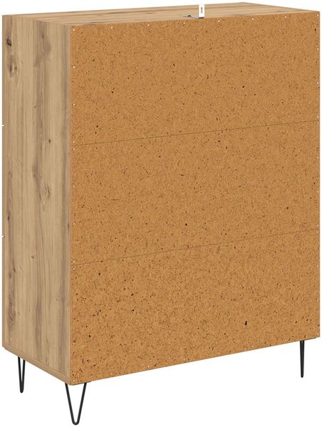 vidaXL Sideboard Artisan-Eiche 69,5 x 34 x 90 cm Verbundholz und Eisen 881496 Bild 8