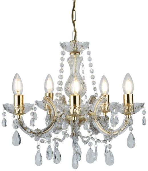 Deckenleuchte, Gold, H 100 cm, MARIE THERESE