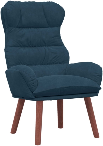 vidaXL Sessel Blau 69 x 74 x 93 cm Samt 42001886