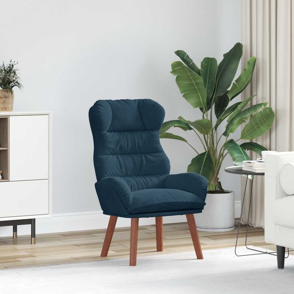 vidaXL Sessel Blau 69 x 74 x 93 cm Samt 42001886