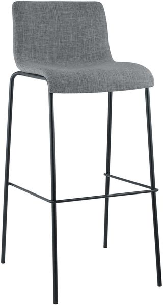 Barhocker Hoover Stoff 4-Fuß Gestell schwarz [301725]