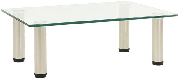vidaXL TV-Tisch 40x35x17 cm Transparentes Hartglas 322760
