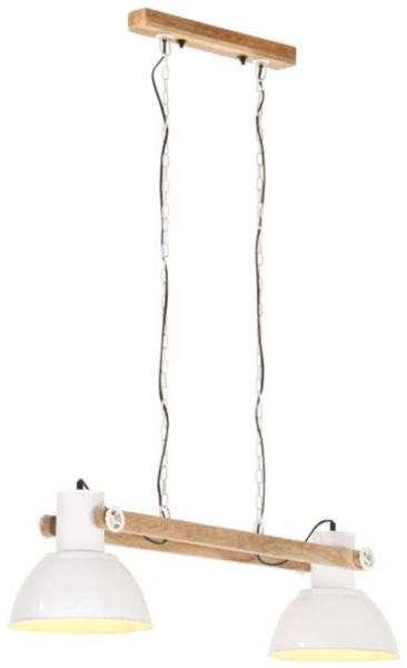 vidaXL Hängelampe Industriestil 25 W Weiß 109 cm E27 320528
