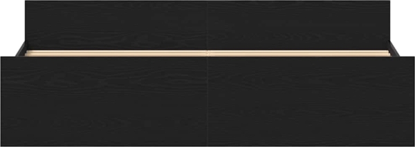 vidaXL Bettgestell ohne Matratze Schwarze Eiche 180x200 cm Holzwerkstoff 3329322 Bild 5