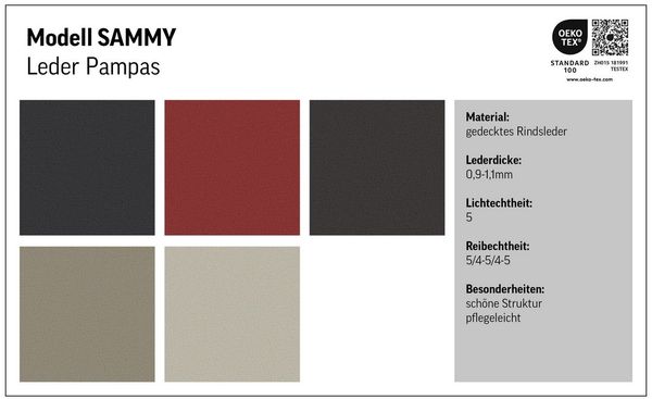 COTTA Ecksofa Sammy L-Form, mit Kopfteilverstellung, wahlweise mit Bettfunktion